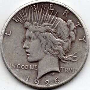 1926 Silver Peace US Dollar